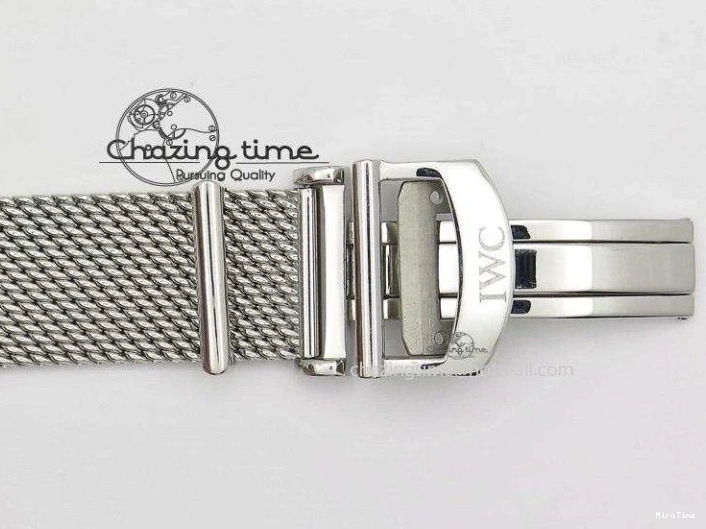 MIROTIME 0124 Portofino Chrono SS Black Dial on SS Mesh Bracelet A StreetReady 7399